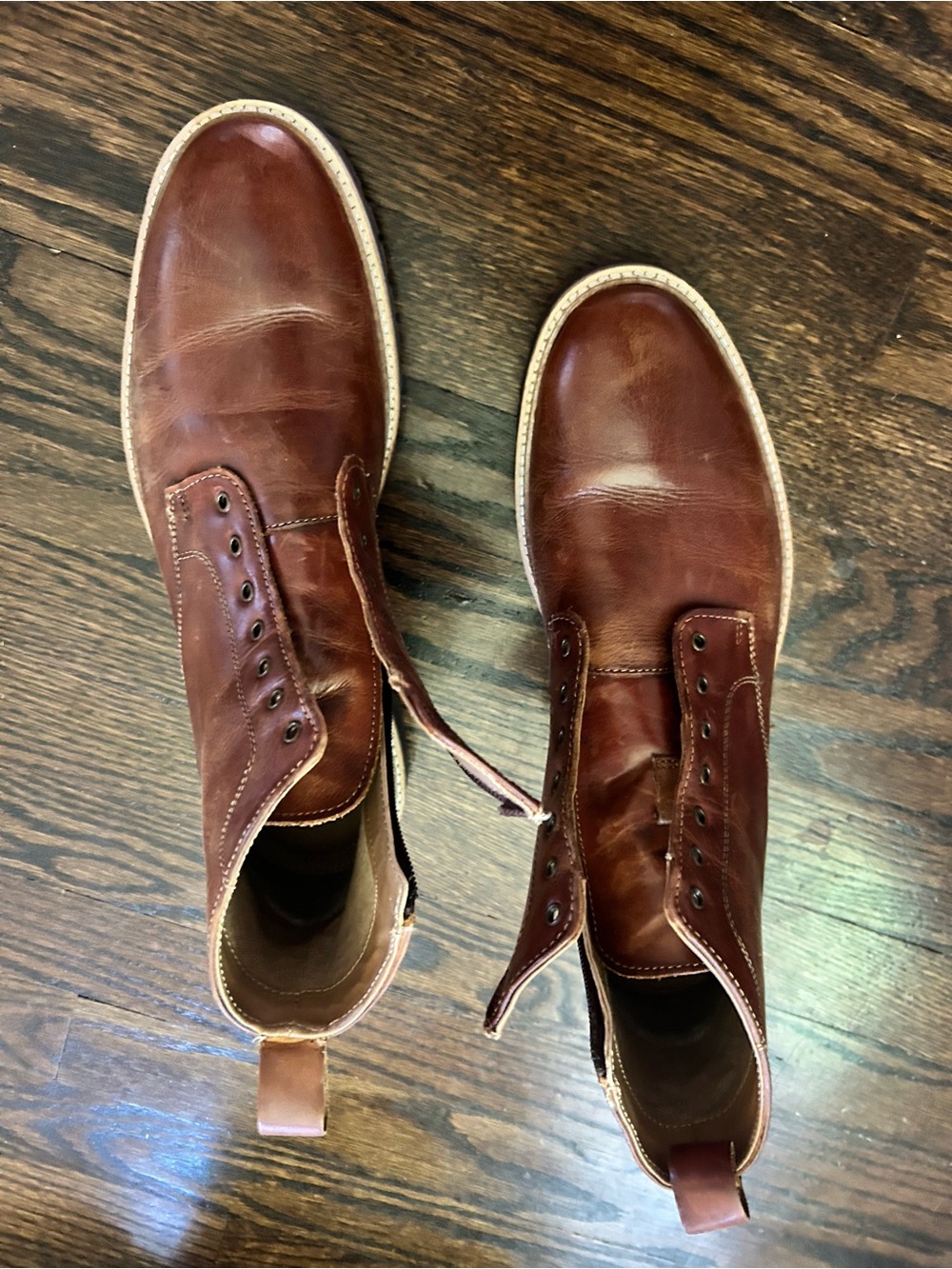 Steve Madden brown leather boots size 10d